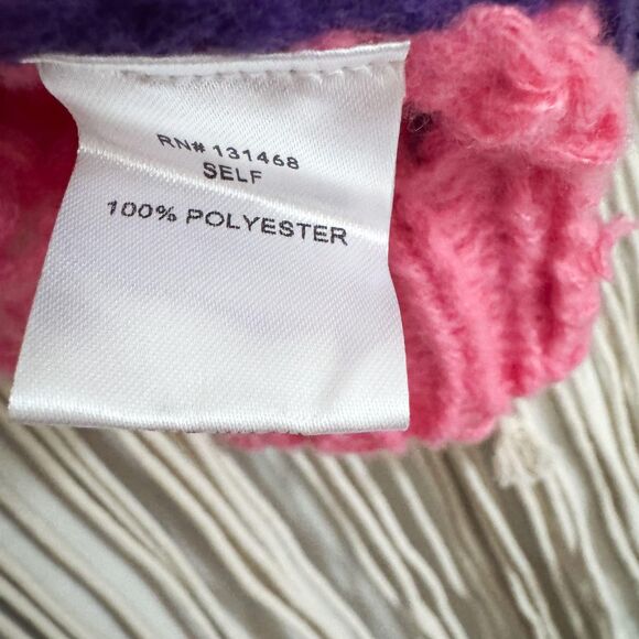 Fate Colorblock Knit Cardigan Oversized Women’s XS - Picture 5 of 7